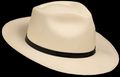 Black Leather Half inch Panama Hat band