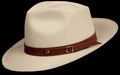 Brown 1 inch Leather hat band